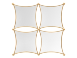 Espejo De Pared Jalo Cm 68x3,5x68 Unico / Oro