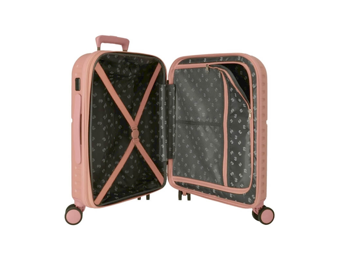 Maleta de Cabina ABS Rígida Highlight PEPE JEANS Rosa (40x55x20cm - 37 L)