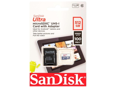 Tarjeta de memoria Sandisk Ultra Lite Micro SDXC 512Gb