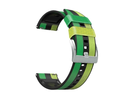 Correa de Silicona 22mm para Huawei Watch GT3/Huami Amazfit GTR3 Three Color Design - verde/negro