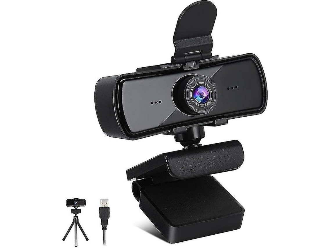 Cámara web HD 2K con micrófono 1440P Full HD Plug and Play Transmisión de cámara web USB para videollamadas de estudiantes Juegos de reuniones en línea YEMAESRE