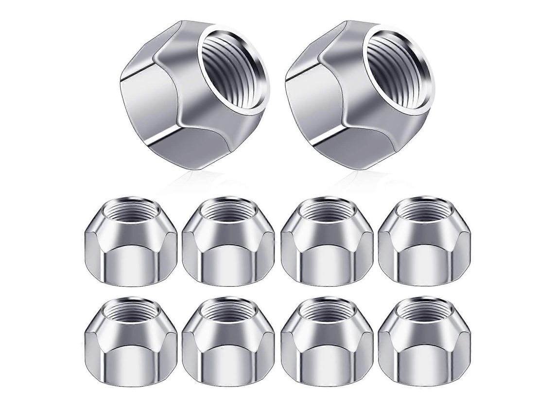 10 Tuercas De Rueda M10 Para Remolque, Tuercas De Llanta De Tipo Bellota De Acero Inoxidable