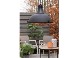 Sunred Calefactor colgante Indus II halógeno negro 2100 W