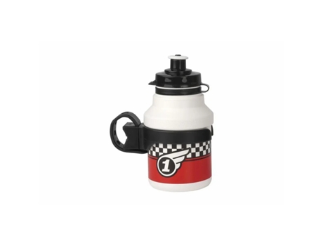 Botella + portabotellas con tapón de clip POLISPORT Race TU