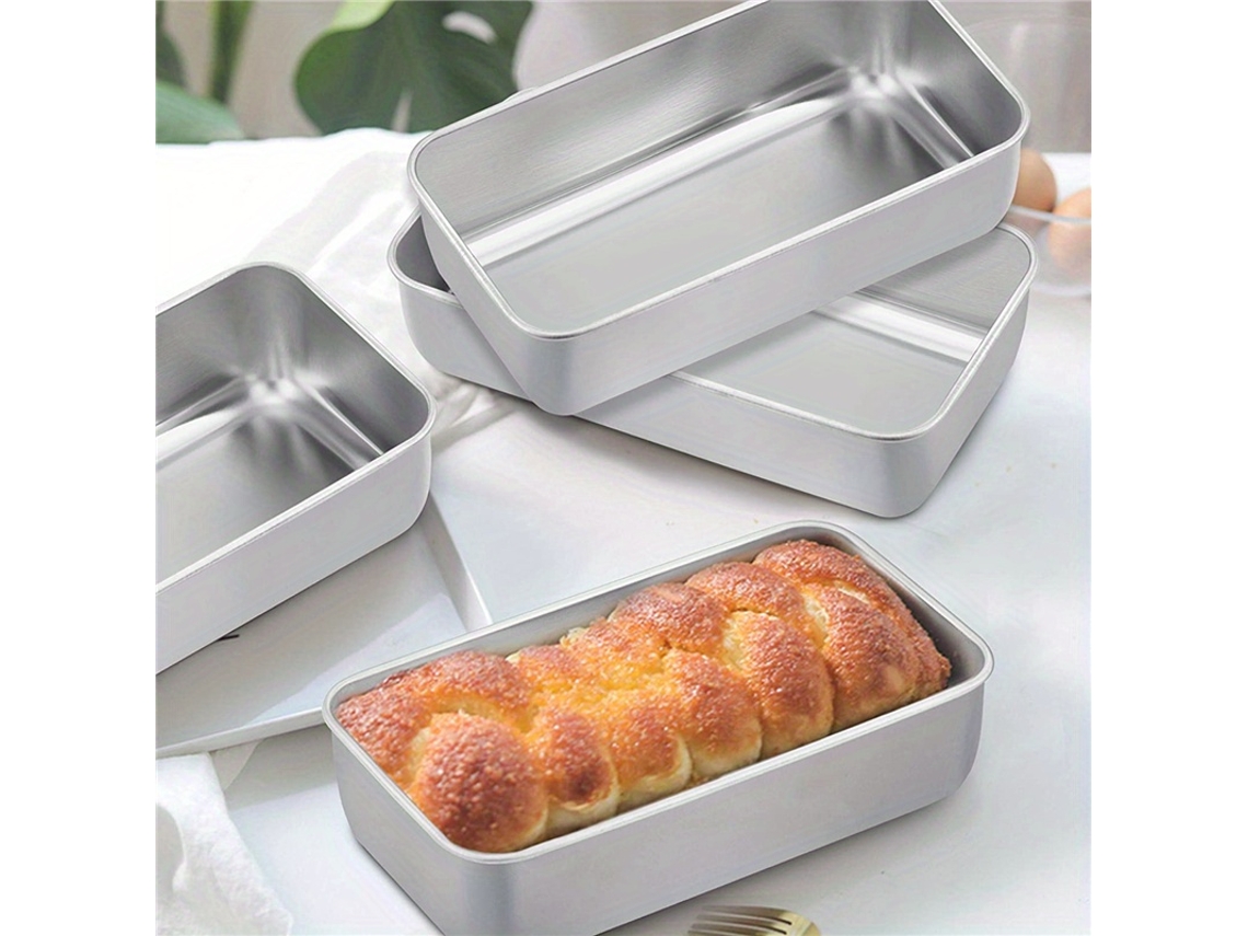 Molde Rectangular Antiadherente Para Pan, Un Utensilio De Cocina Indispensable Para Hornear.