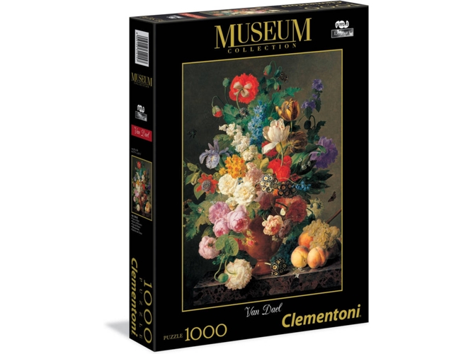 Puzzle CLEMENTONI Van Dael: Vase de Fleur (1000 Piezas)