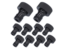 Adaptador de rosca de 15 mm para manguera de jardín (10 unidades)