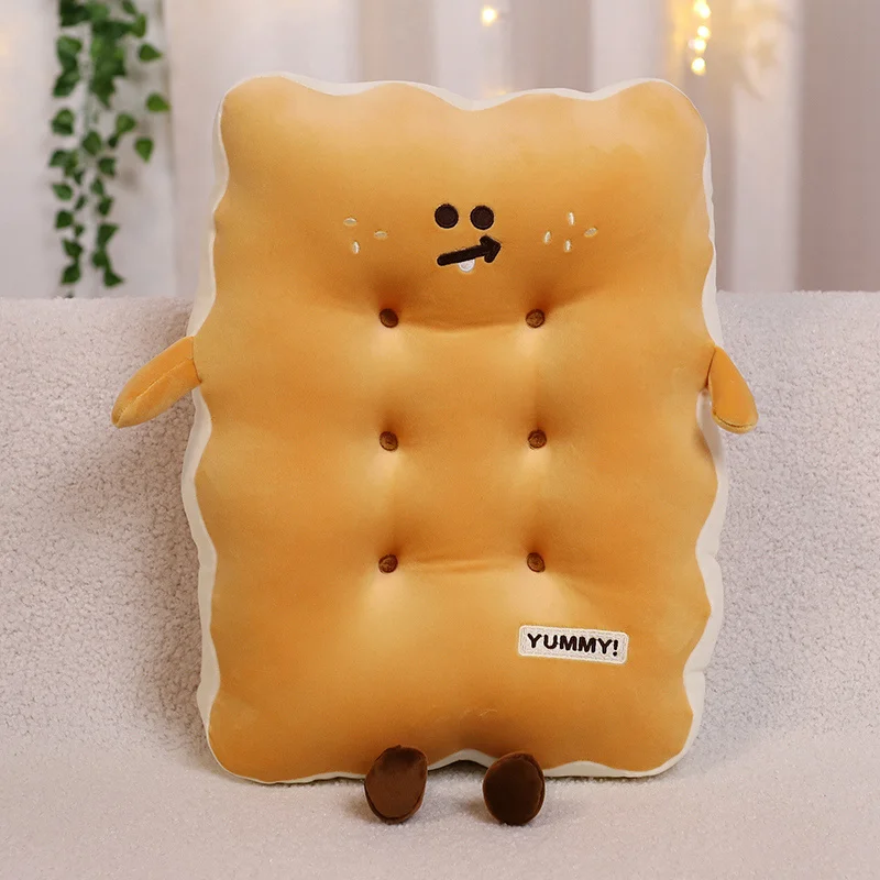 Cojín De Asiento Con Forma De Galleta De 45 Cm Para Adultos, Almohada Para Respaldo De Sofá.