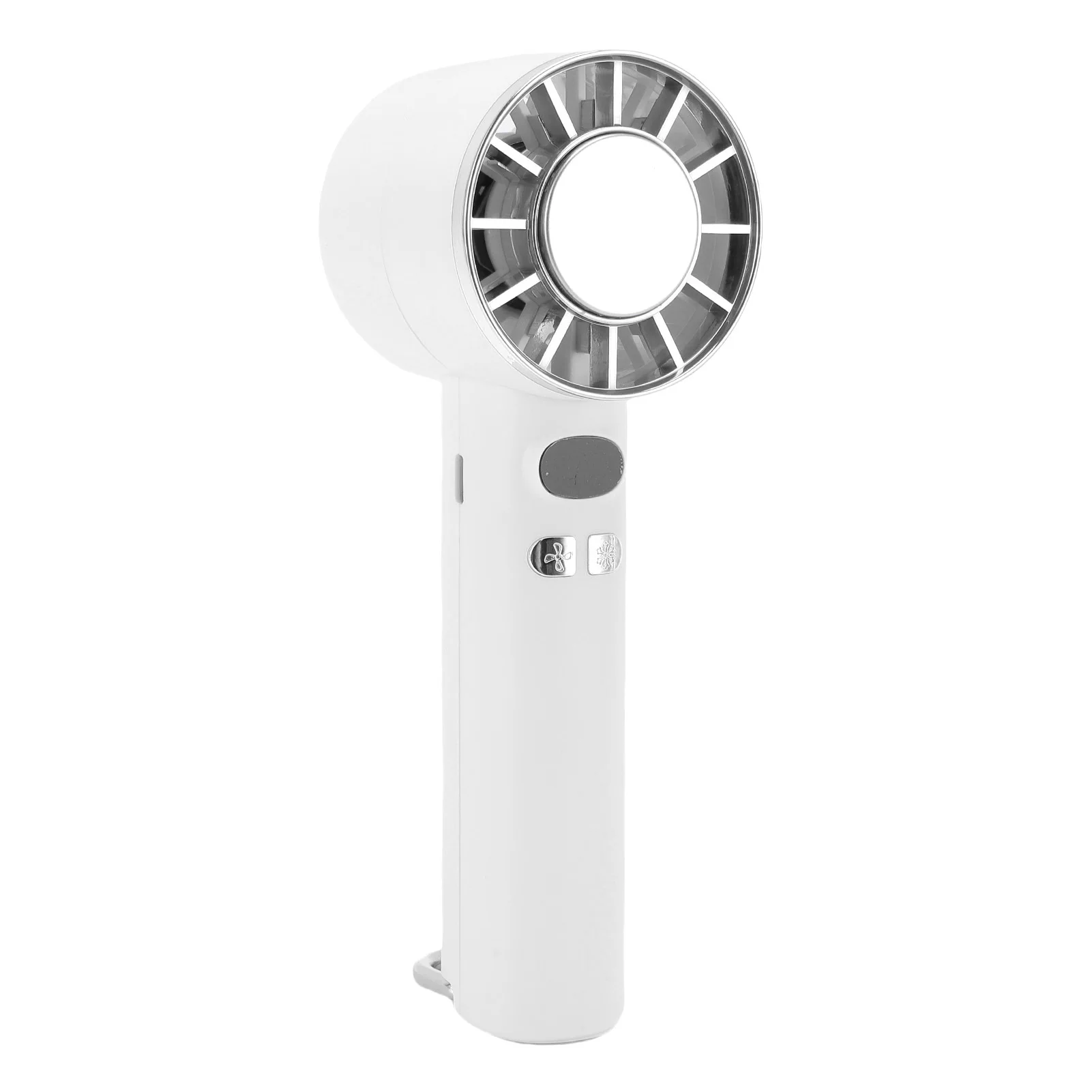 Ventilador De Mano (blanco) Con Bajo Nivel De Ruido, Múltiples Velocidades Y Tecnología De Enfriamiento Por Hielo.
