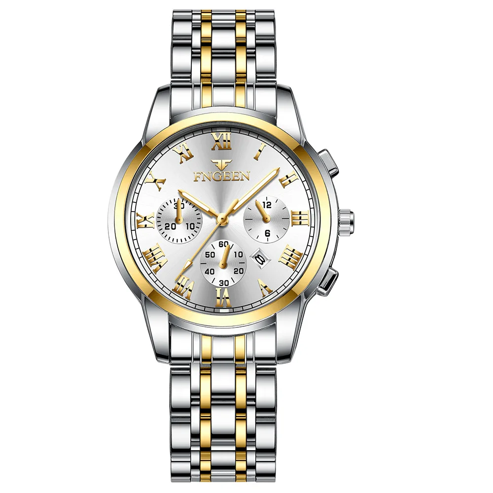 Reloj De Cuarzo De Lujo Para Mujer, Con Correa Plateada Y Esfera Plateada, Caja De Acero Inoxidable, Luminoso E Impermeable.