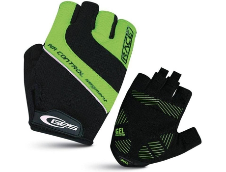 Guantes de Ciclismo GES Race (Talla: L - Verde, Negro)