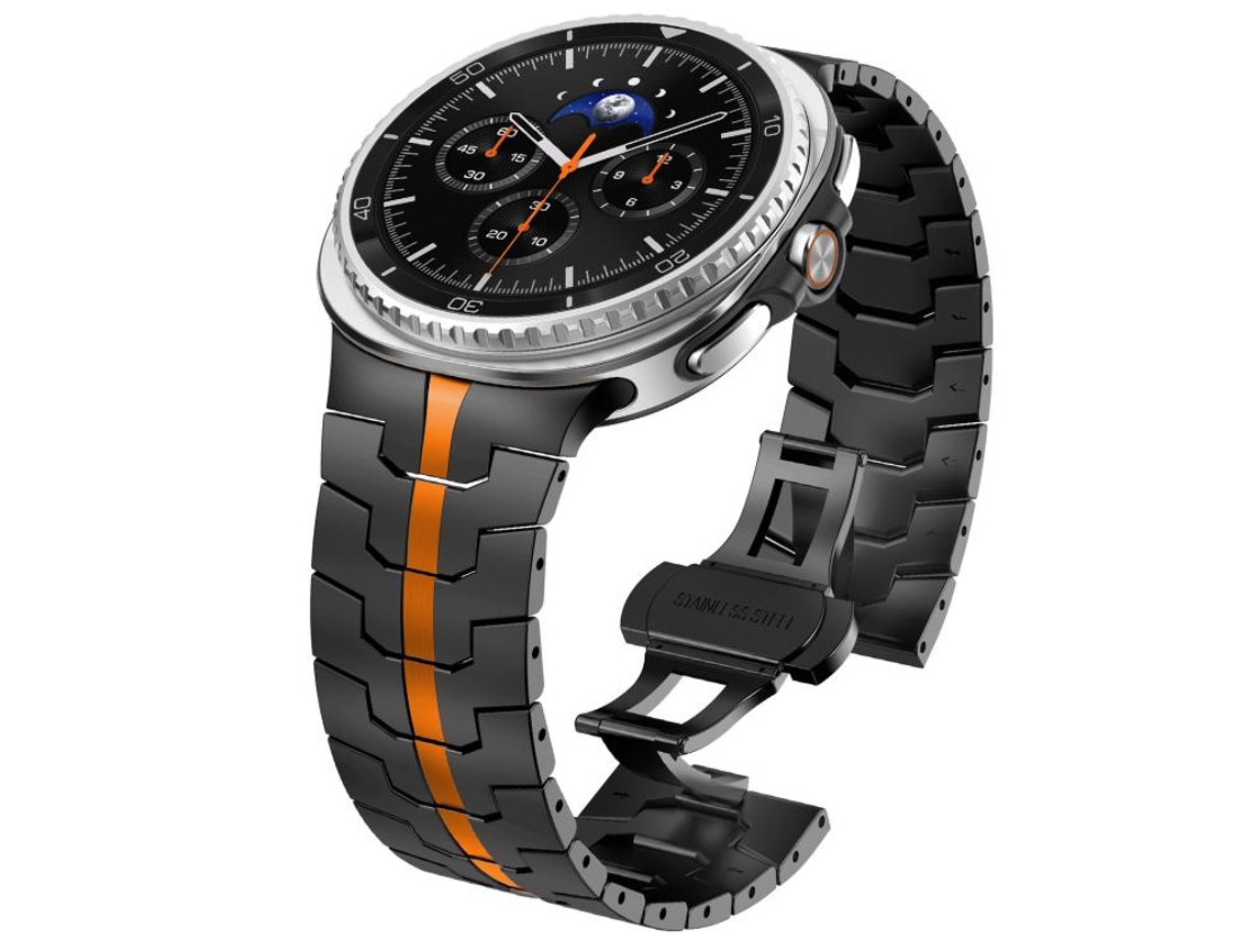 Pulsera para Samsung Galaxy Watch 8 / 8 Classic - Acero inoxidable con cierre de mariposa clásico