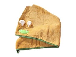 Toallas para el cabello súper absorbentes de secado rápido, turbantes de cosplay de animales adorables, toalla de baño, gorro para el cabello. Rosewell