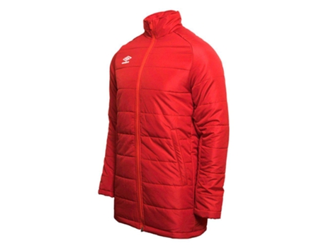 Abrigo para Hombre UMBRO Acolchoado Rojo para Fútbol (M)