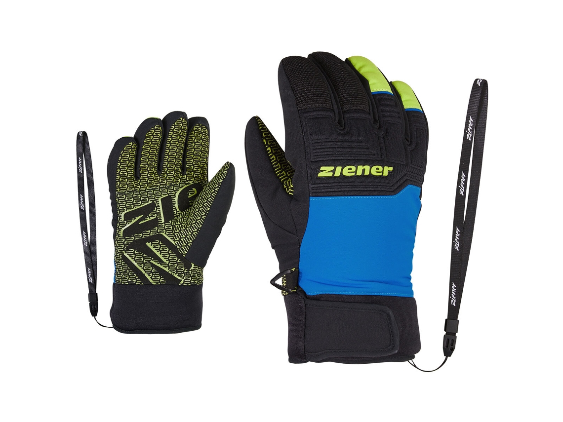 Guantes para Esquí ZIENER (Niño Unisex - Azul - Talla 3)