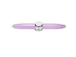 Pluma Giratoria Antiestrés Con Luz Led Portátil Para Estudiantes Pluma Bolígrafo Giratoria Morada