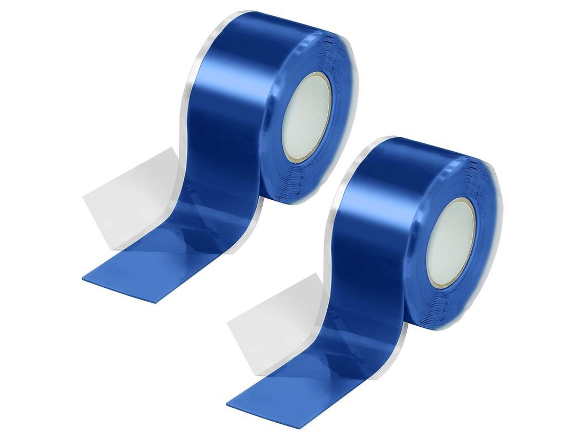 2 Cintas Autoadhesivas De Silicona 3m, 25 Mm, Color Azul, Aislantes, Selladoras De Agua Y Aire, Resistentes A Los Rayos Uv, De -30 °c A 100 °c.