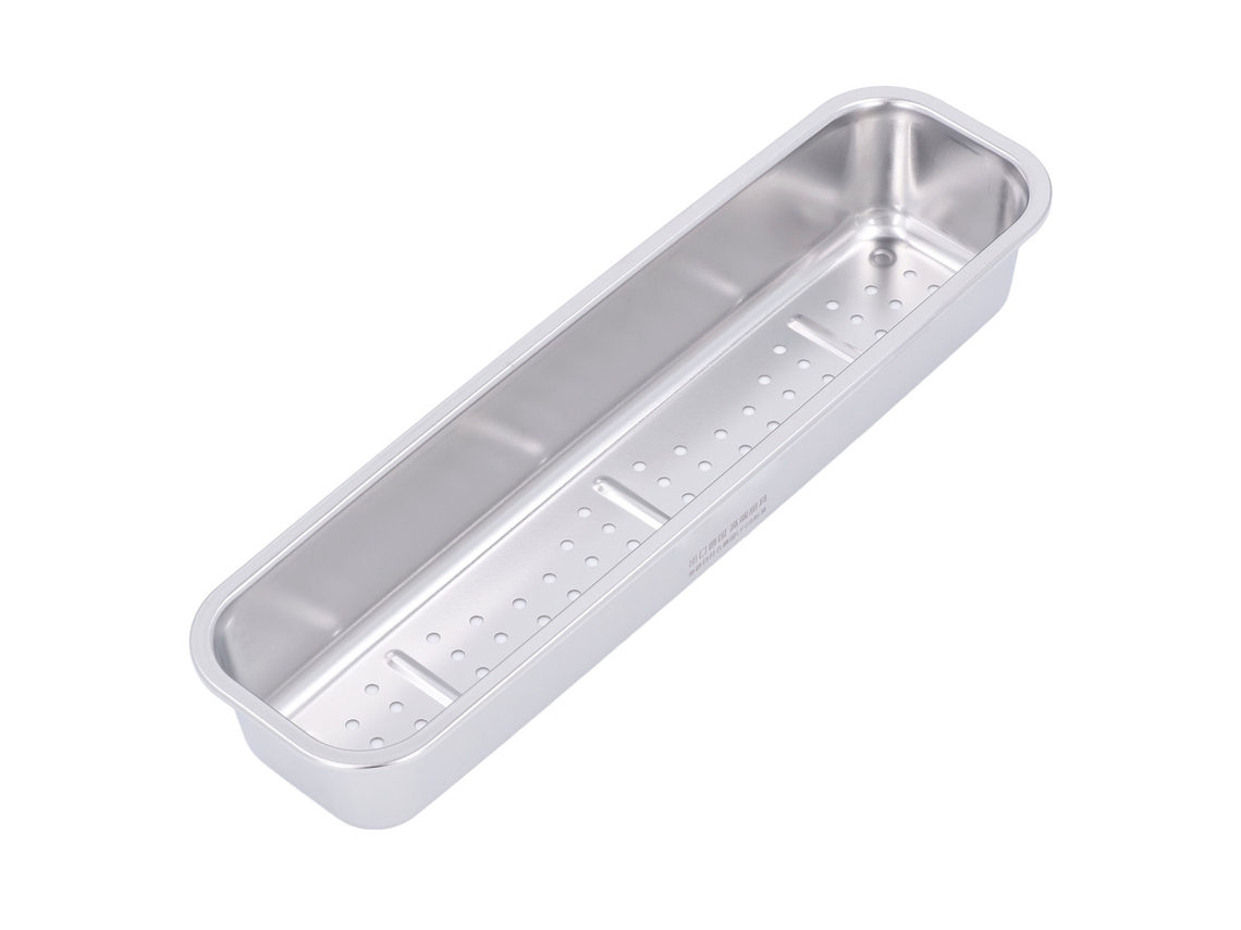 Caja De Almacenamiento De Palillos De Cocina De Acero Inoxidable 304 Con Desagüe Para Tenedores Y Cucharas.