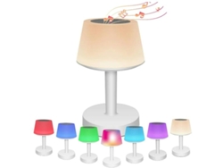 Lámpara Con Altavoz Bluetooth Luz Nocturna Smart Touch Con Altavoz Musical Bluetooth Regulable En 7 Colores Lámpara De Cabecera Rgb Para Yizhood