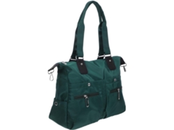 Bolso De Hombro De Nailon De Gran Capacidad Para Mujer Con Múltiples Compartimentos Y Cierre De Cremallera.