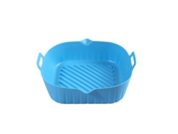 O Forro De Silicone Para Fritadeira A Ar, Com Ranhuras Em Relevo, Melhora A Circulação De Ar, Reduz O Acúmulo De Óleo E Evita Que Os Alimentos Grudem. Resistente Ao Calor, Reutilizável E Fácil De Limpar, Para Uma Alimentação Mais Saudável.