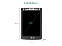 Tableta Lcd 8.5" Para Dibujo Niños Con Lápiz Magnético Juguete Educativo 3-6 Años