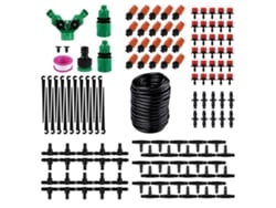 Kit De Riego, Manguera De 30 M, Boquillas Ajustables, Goteros Para Jardín Y Plantas.