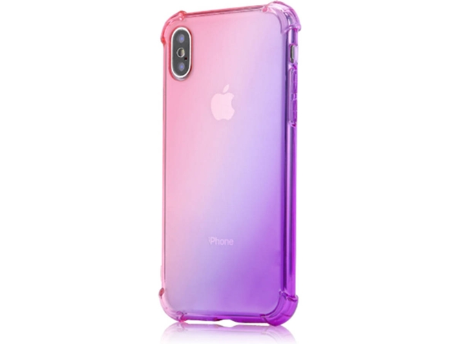Funda iPhone 7, 8 Plus WJS Gradient Shock Absorption Rosa