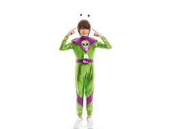 Disfraz de Extraterrestre verde y morado para niño