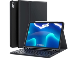 Compatible con Apple iPad con ranura para lápiz, negro + teclado - iPad Pro 13 (2024)