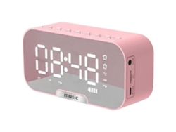 Reloj despertador Digital Led inalámbrico, Bluetooth, compatible con altavoz de espejo, caja de sonido recargable por Usb, Mini Radio 1728