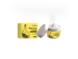 Crema hidratante Laniska que nutre la piel para una apariencia suave y radiante.