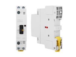 Contactor De Ca 2p 20a Residencial Con Interruptor Manual Para Riel Din 35mm 230/240v 2no Ip40