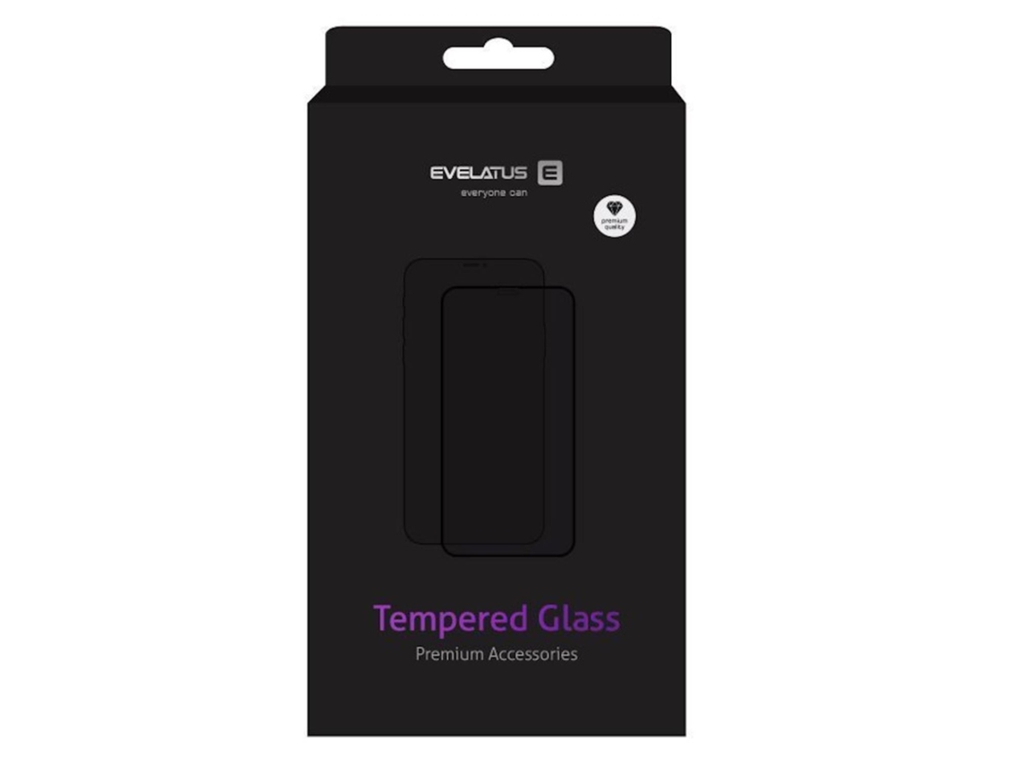 EVELATUS Full Cover 2.5D Glass Xiaomi Mi 9T Pro Antiestático / Pegamento Negro Japón