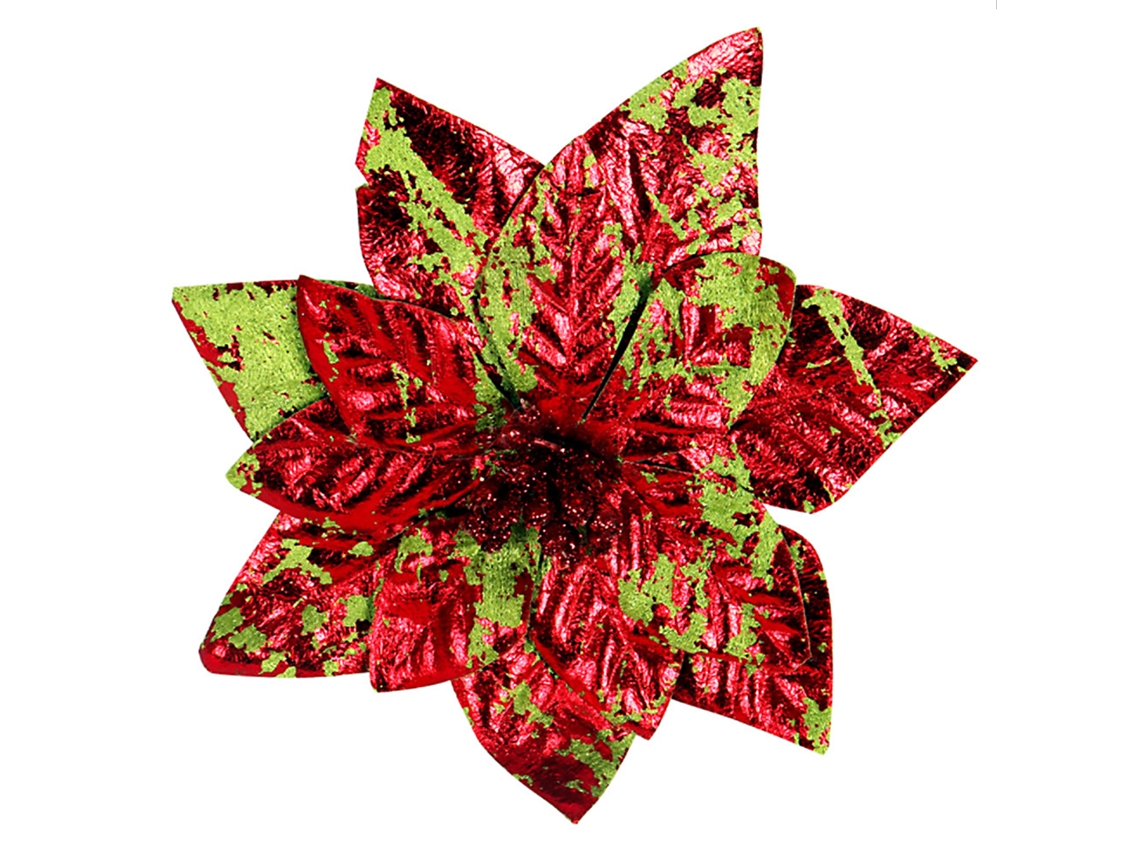 Flores artificiales de 16 cm para decoración navideña Worten