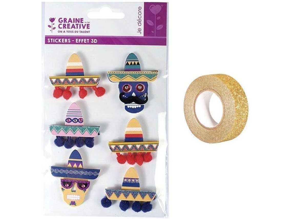 Pegatinas YOUDOIT Sombreros Mexicanos (6 Und)