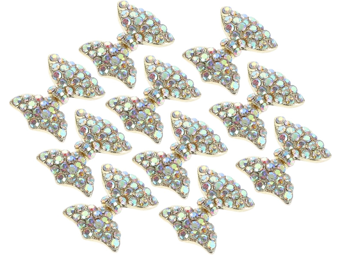 30 Pièces Bow Nail Robe Autocollants Pour Ongles Strass Les Autocollants D'art D'ongle Décorations