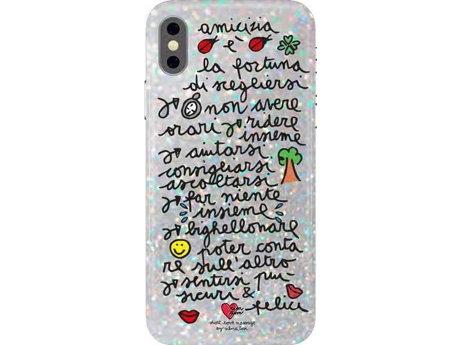 Carcasa iPhone X, XS SILVIA TOSI Amici Multicolor