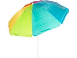 Aktive Sombrilla playa antiviento 8 varillas 240 cm multicolor