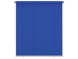 vidaXL Persiana enrollable de jardín HDPE azul 200x230 cm