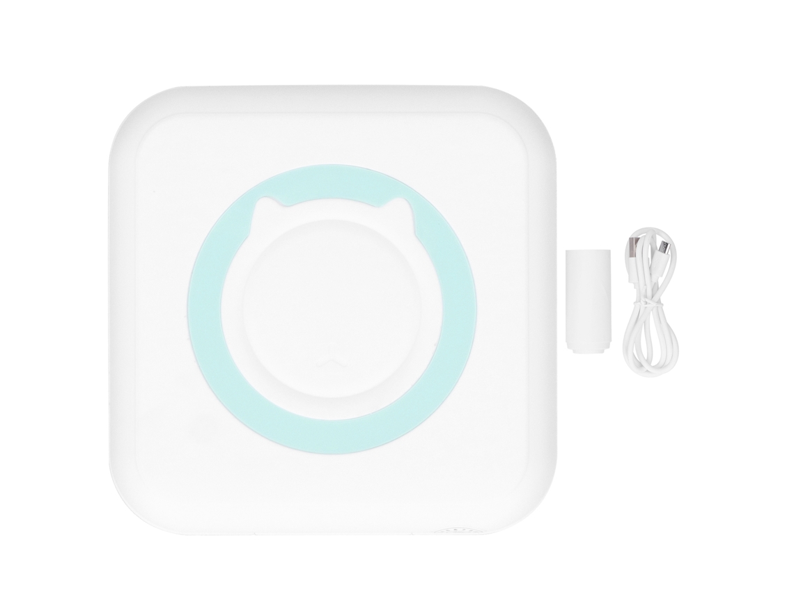 Mini impresora térmica portátil inalámbrica Bluetooth para preguntas erróneas, 200 ppp, verde