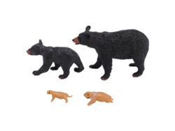 Figura Educativa Ciclo De Vida Do Urso Pvc Decorativa Modelo De Crescimento Animal Para Ensino