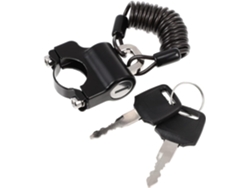 Candado para casco de motocicleta con cable de acero, resistente a la corrosión y duradero.
