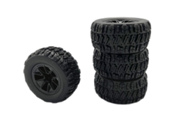 Tires4pcs Upgraded Tires Wheels For Wltoys 144010 Mjx 14209 14210 1/14 1/16 Rc Cars Vehicles Models Spare Parts