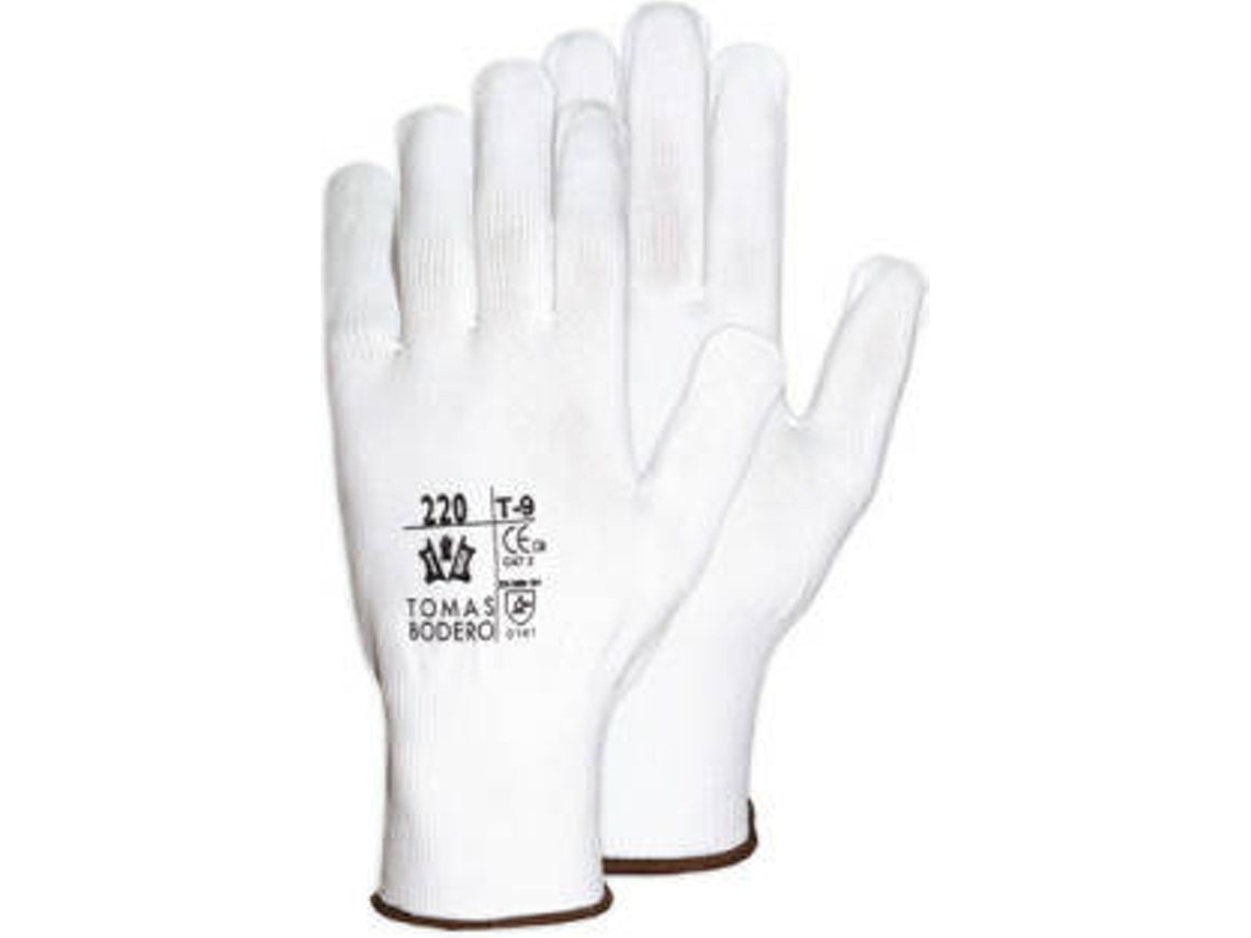 Guante CHEMITOOL SAFETY Nylon Blanco Sem Costuras