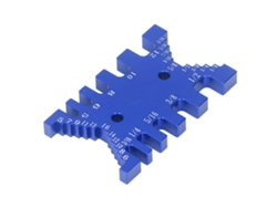 Calibrador De Cola De Milano, Calibre De Cuello De Aluminio, Escala Métrica E Imperial, Herramienta Para Trabajar La Madera, Azul