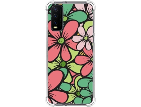 Carcasa Vivo Y20s TUMUNDOSMARTPHONE Dibujos Antigolpes Flores 02 Multicolor