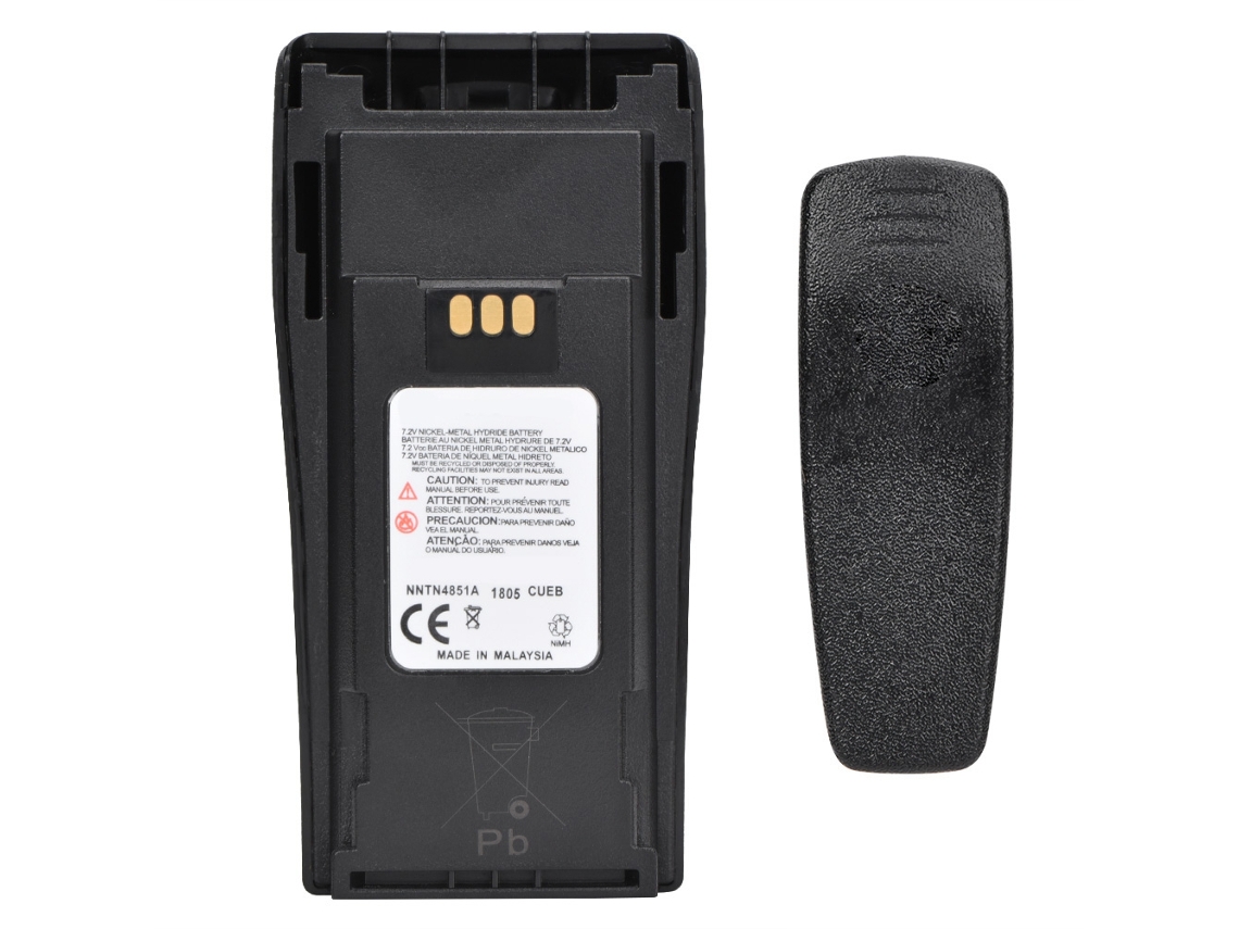 Batería Ni-mh De 7,2 V Y 1600 Mah Para Walkie-talkie Mototrbo Dmr Gp3688 Xir P3688