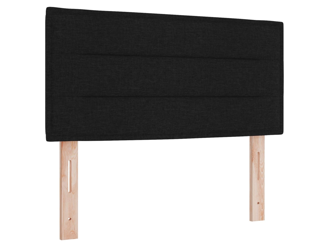 Cabecero LED con tiras de luces, poliéster negro, MAISON EXCLUSIVE (100x0x0 cm)