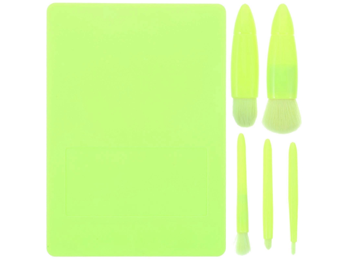 Pinceles de maquillaje de ojos portátiles para mujer, para aplicar sombras de ojos, 9,50 x 3,00 x 2,00 cm, plástico, 1 juego Rosewell